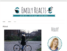 Tablet Screenshot of emilyreacts.com